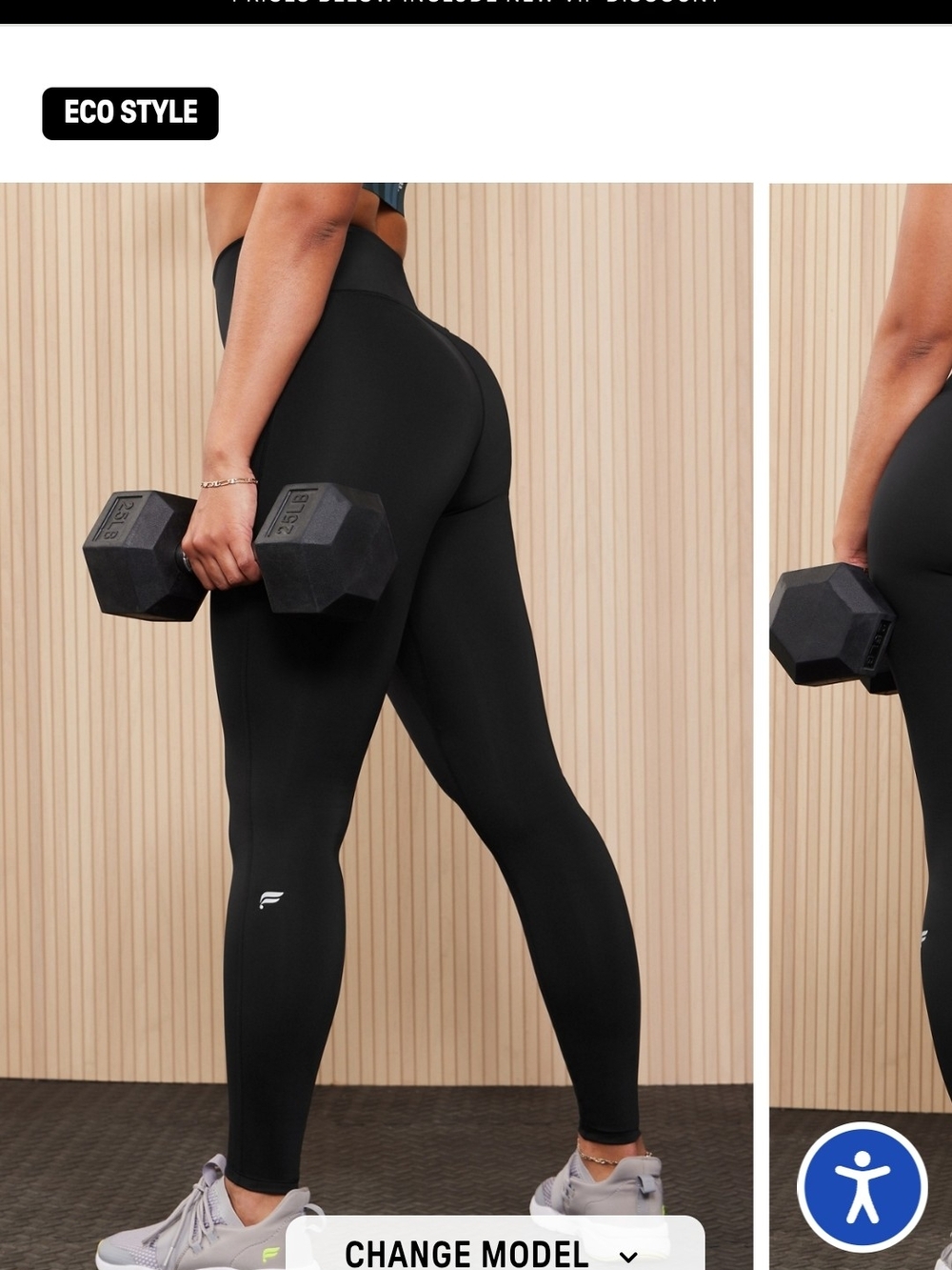 High-Waist Black Performance Leggings - Women Fabletics 365 Motion Size M